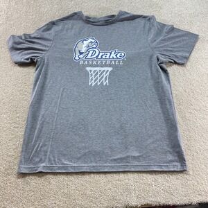 Authentic Drake Shirt Mens XL Grey Bulldogs Basketball Graphic Tee